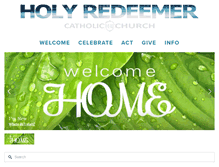 Tablet Screenshot of holyredeemerburton.org